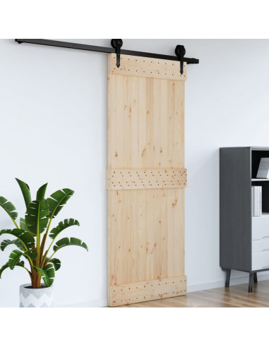 Porta NARVIK 90x210 cm in Legno Massello di Pino