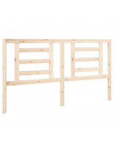 Testiera per Letto 166x4x100 cm in Legno Massello di Pino 2