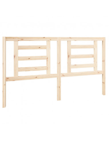 Testiera per Letto 166x4x100 cm in Legno Massello di Pino