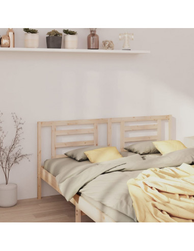 Testiera per Letto 166x4x100 cm in Legno Massello di Pino