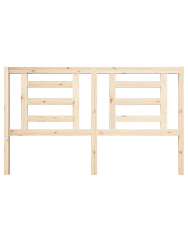 Testiera per Letto 166x4x100 cm in Legno Massello di Pino