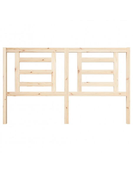 Testiera per Letto 166x4x100 cm in Legno Massello di Pino