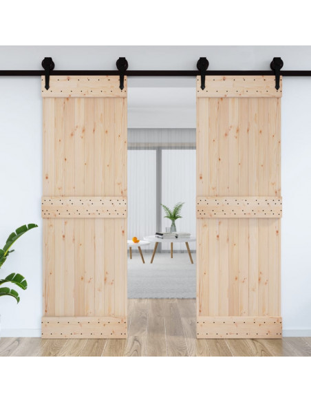 Porta NARVIK 70x210 cm in Legno Massello di Pino
