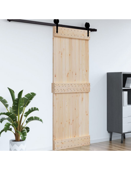 Porta NARVIK 95x210 cm in Legno Massello di Pino