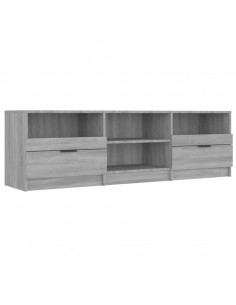 Mobile TV Grigio Sonoma 150x33,5x45 cm in Legno Ingegnerizzato 2