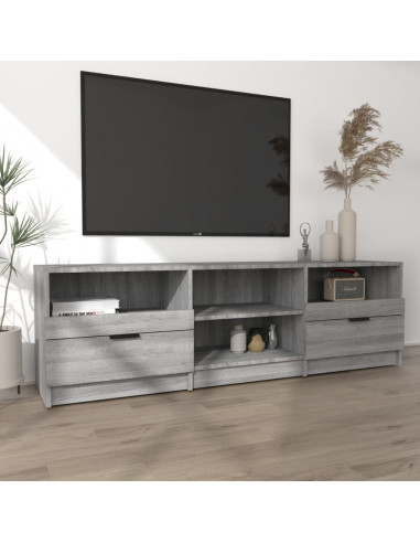 Mobile TV Grigio Sonoma 150x33,5x45 cm in Legno Ingegnerizzato