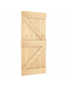 Porta NARVIK 95x210 cm in Legno Massello di Pino 2