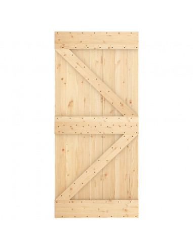 Porta NARVIK 95x210 cm in Legno Massello di Pino