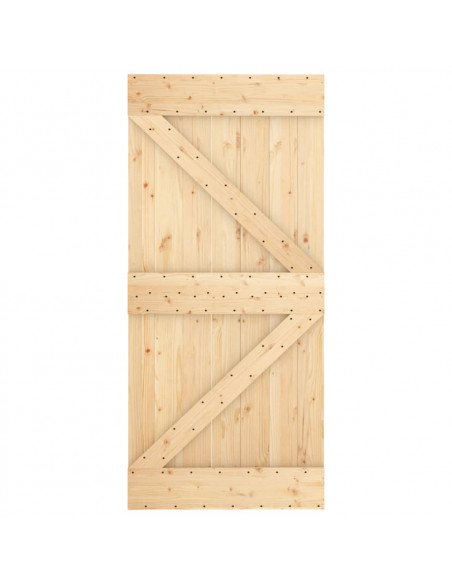 Porta NARVIK 95x210 cm in Legno Massello di Pino