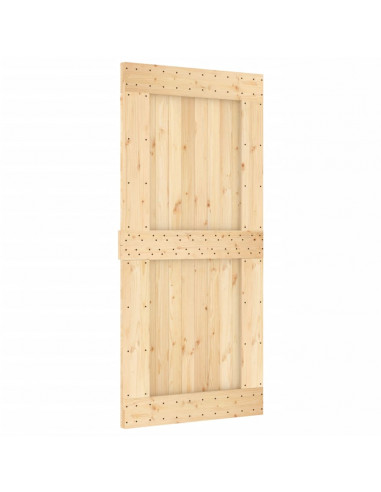 Porta NARVIK 95x210 cm in Legno Massello di Pino
