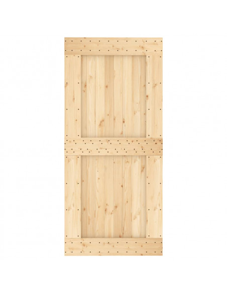 Porta NARVIK 95x210 cm in Legno Massello di Pino