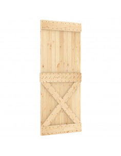 Porta NARVIK 85x210 cm in Legno Massello di Pino 2