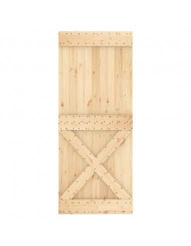 Porta NARVIK 85x210 cm in Legno Massello di Pino