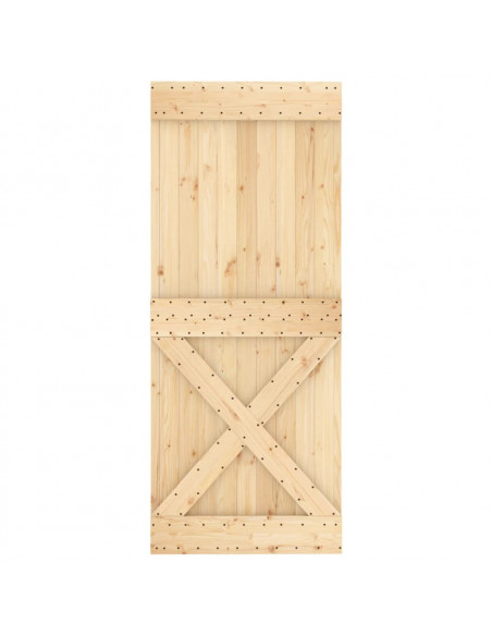 Porta NARVIK 85x210 cm in Legno Massello di Pino