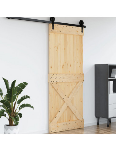 Porta NARVIK 95x210 cm in Legno Massello di Pino