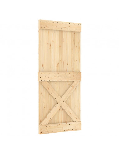 Porta NARVIK 90x210 cm in Legno Massello di Pino