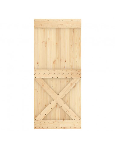 Porta NARVIK 90x210 cm in Legno Massello di Pino
