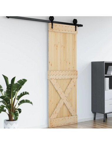 Porta NARVIK 80x210 cm in Legno Massello di Pino