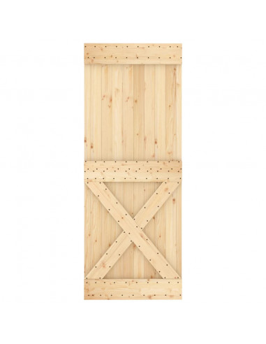 Porta NARVIK 80x210 cm in Legno Massello di Pino