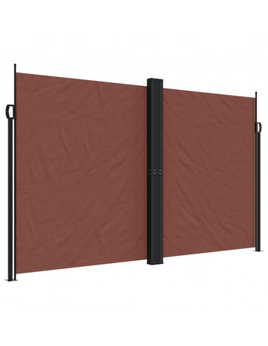 Tenda da Sole Laterale Retrattile Marrone 200x1000 cm