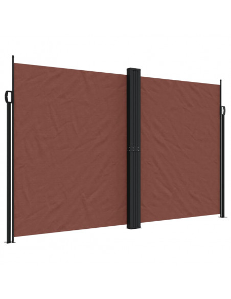 Tenda da Sole Laterale Retrattile Marrone 200x1000 cm