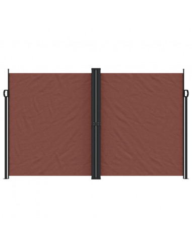Tenda da Sole Laterale Retrattile Marrone 200x1000 cm