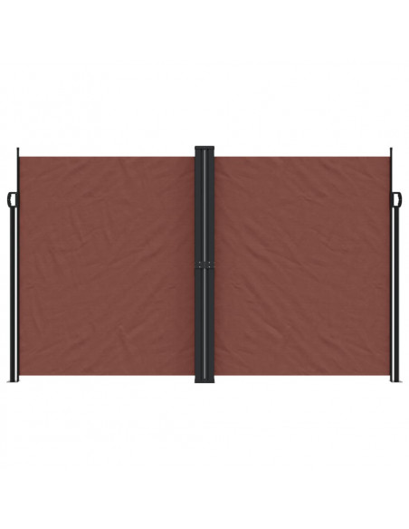 Tenda da Sole Laterale Retrattile Marrone 200x1000 cm