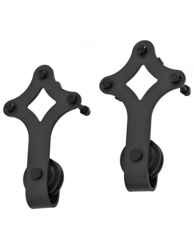 Porta Scorrevole con Set Hardware 90x210 cm Legno Massello Pino