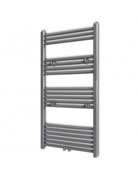 Radiatore Centrale Portasciugamano Dritto Grigio 600 x 1160 mm