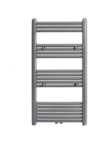 Radiatore Centrale Portasciugamano Dritto Grigio 600 x 1160 mm