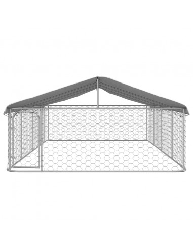 Gabbia per Cani da Esterno con Tetto 600x300x150 cm