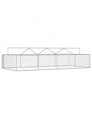 Gabbia per Cani da Esterno con Tetto 600x300x150 cm