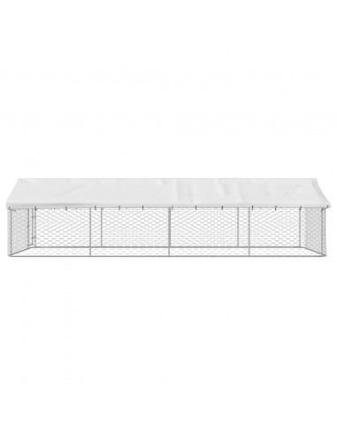 Gabbia per Cani da Esterno con Tetto 600x300x150 cm
