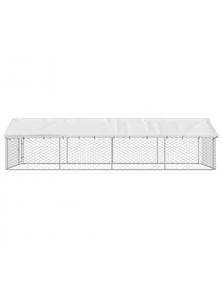 Gabbia per Cani da Esterno con Tetto 600x300x150 cm