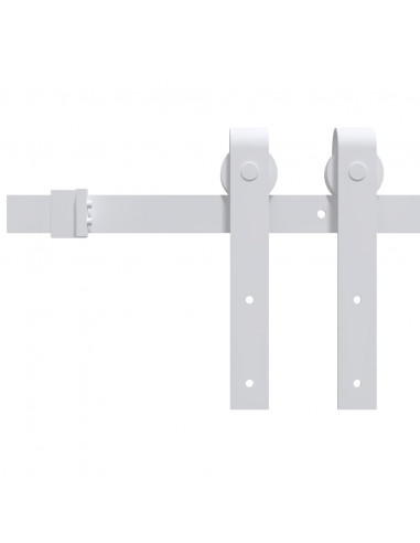 Porta Scorrevole con Set Hardware 85x210 cm Legno Massello Pino