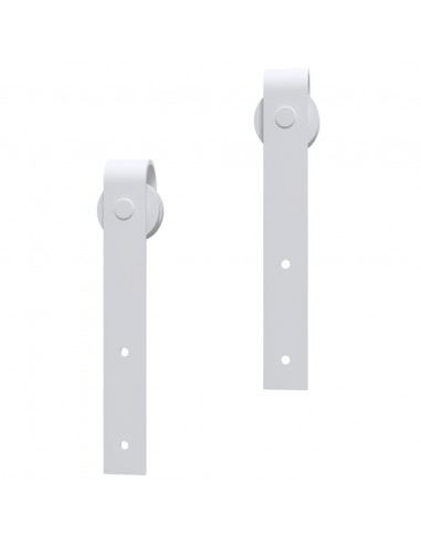 Porta Scorrevole con Set Hardware 100x210cm Legno Massello Pino