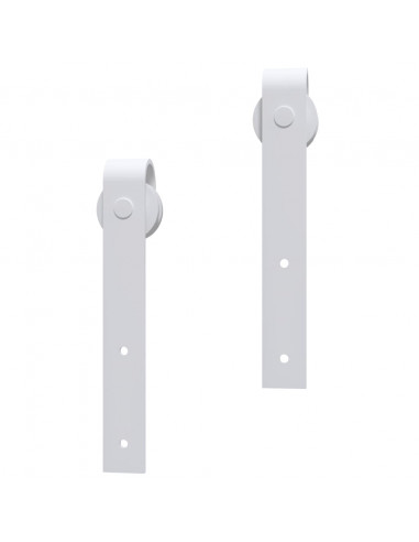 Porta Scorrevole con Set Hardware 80x210 cm Legno Massello Pino