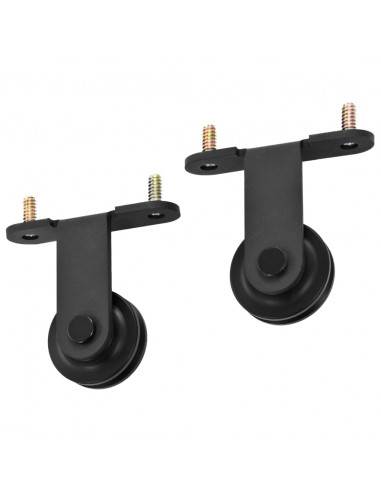 Porta Scorrevole con Set Hardware 90x210 cm Legno Massello Pino