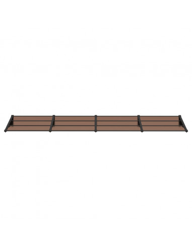 Tettoia per Porta Nera 396x90 cm in Policarbonato