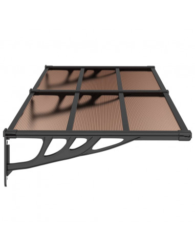 Tettoia per Porta Nera 199x90 cm in Policarbonato