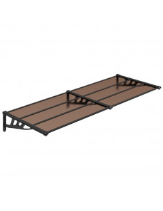 Tettoia per Porta Nera 239x90 cm in Policarbonato 2