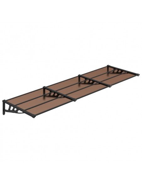 Tettoia per Porta Nera 297,5x90 cm in Policarbonato