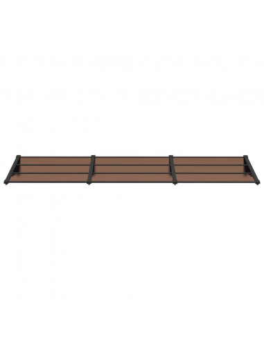 Tettoia per Porta Nera 297,5x90 cm in Policarbonato