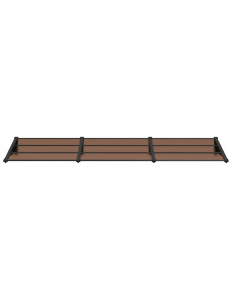 Tettoia per Porta Nera 297,5x90 cm in Policarbonato