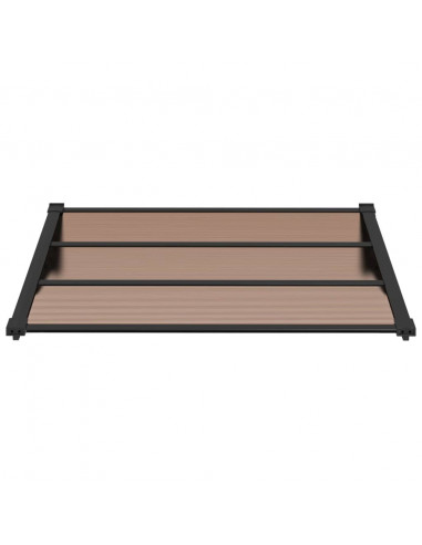 Tettoia per Porta Nera 122x90 cm in Policarbonato