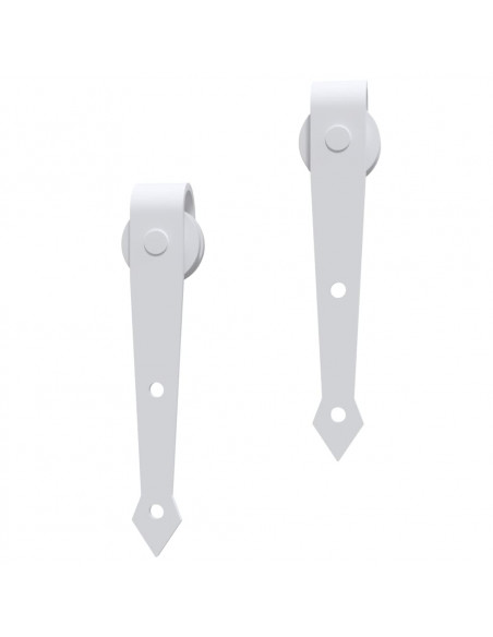 Porta Scorrevole con Set Hardware 85x210 cm Legno Massello Pino