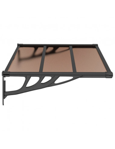 Tettoia per Porta Nera 122x90 cm in Policarbonato