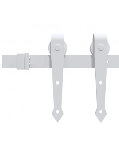 Porta Scorrevole con Set Hardware 70x210 cm Legno Massello Pino