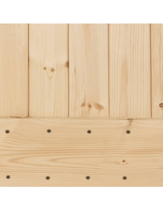 Porta Scorrevole con Set Hardware 90x210 cm Legno Massello Pino 2