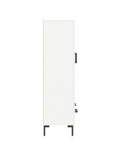 Credenza Bianca 69,5x31x115 cm in Legno Multistrato 2